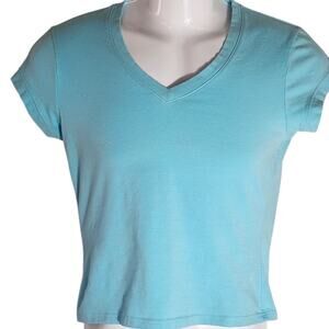 No Boundaries Teal Short Sleeve T-Shirt Junior Size 7/9 Casual Top Junior